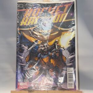 Marvel Rocket Raccoon Comic with Purple and Yellow